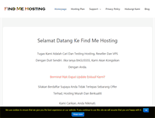 Tablet Screenshot of findmehosting.com